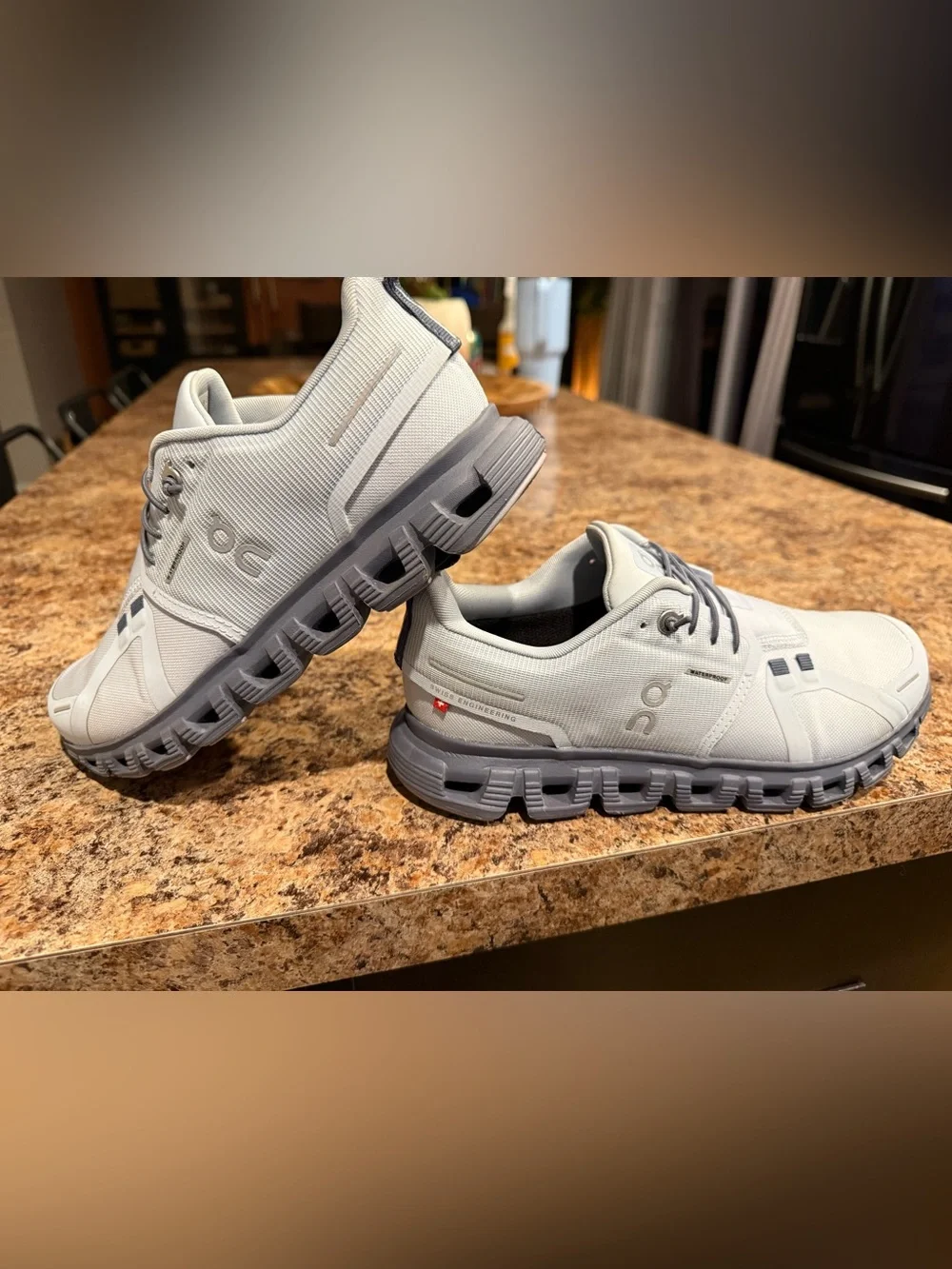 On Running Cloud Women's Lightweight Gray Running Shoes - Picture 1 of 6